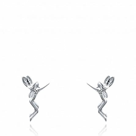 Woman silver Fée Levitation earring