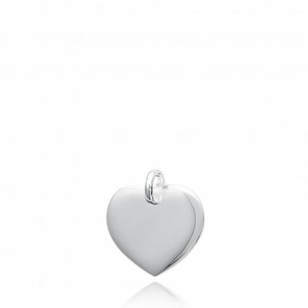 Woman silver hearts pendant