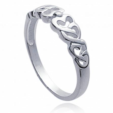 Woman silver Irina hearts ring