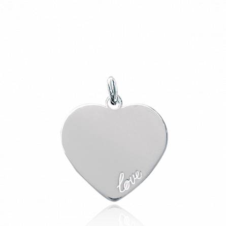 Woman silver Love hearts pendant