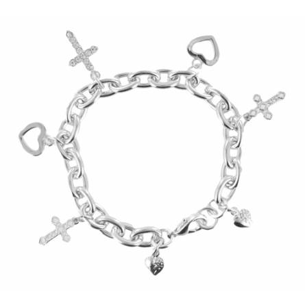 Woman silver metal Anartz bracelet