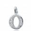 Woman silver O letters pendant mini