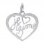 Woman silver Passionnelle hearts pendant mini