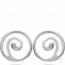 Woman silver Petite Spirale spiral earring mini