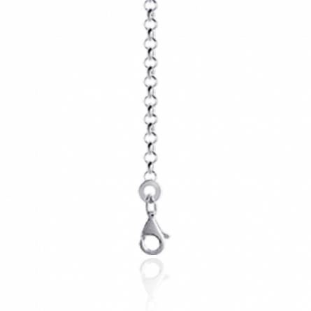Woman silver rolo chains