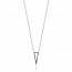 Woman silver Tanaïs triangles turquoise necklace mini