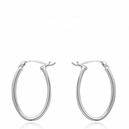 Woman silver Traditionnelle creoles earring