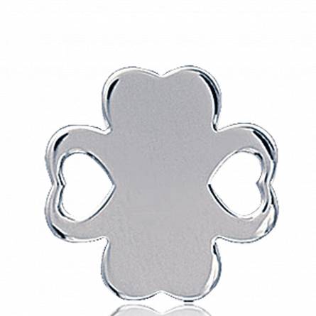Woman silver Tréfle pendant