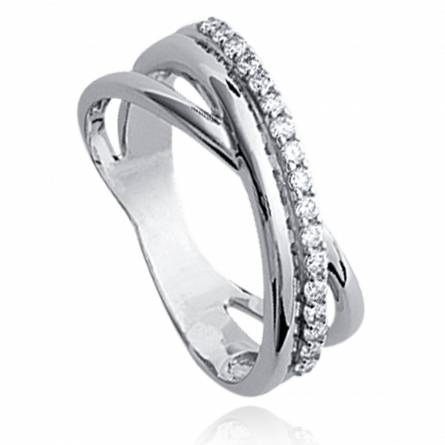 Woman silver Valerie ring