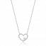 Woman silver Zdislava hearts necklace mini