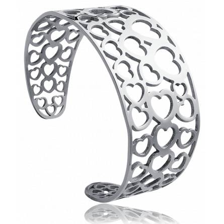 Woman stainless steel hearts bracelet