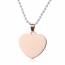 Woman stainless steel hearts necklace mini