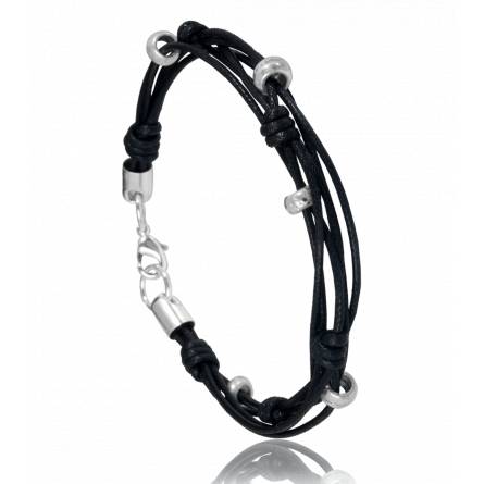 Woman stainless steel Lc18 black bracelet