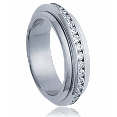Woman stainless steel Néa fusion ring